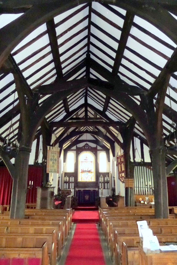 Interior of St James' and St Paul's Church, Marton, Cheshire - 2017